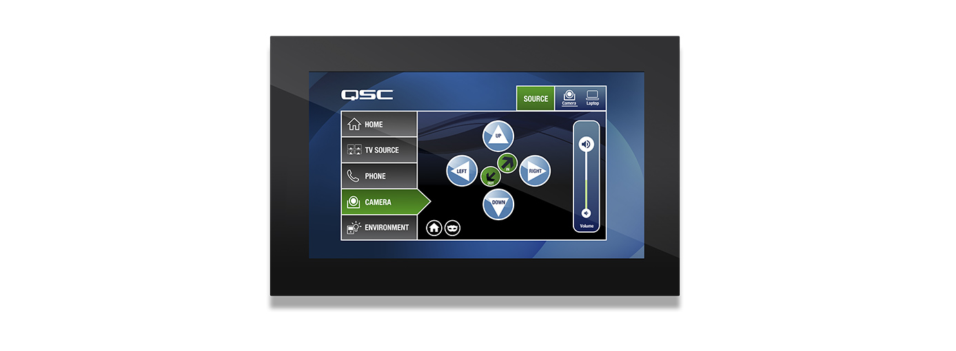 TSC-55W-G2-BK / Q-SYS 5.5” PoE Сенсорный контроллер для настенной установки / QSC