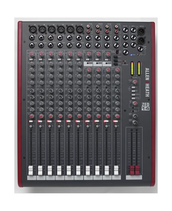 ZED1402 / Микшерный пульт 6 моно, 4 стерео входа, 4 AUX, USB интерфейс / ALLEN&HEATH