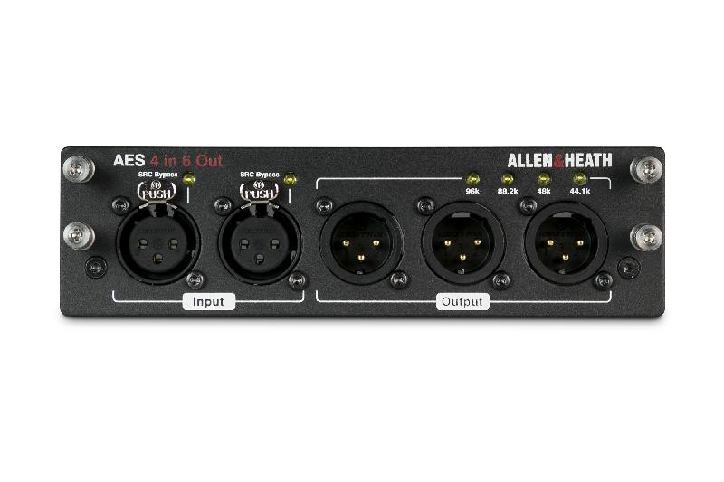 DLIVE-M-DL-AES4I6O-A / Карта AES3 I/O для систем dLive; 4 входа, 6 выходов / ALLEN&HEATH