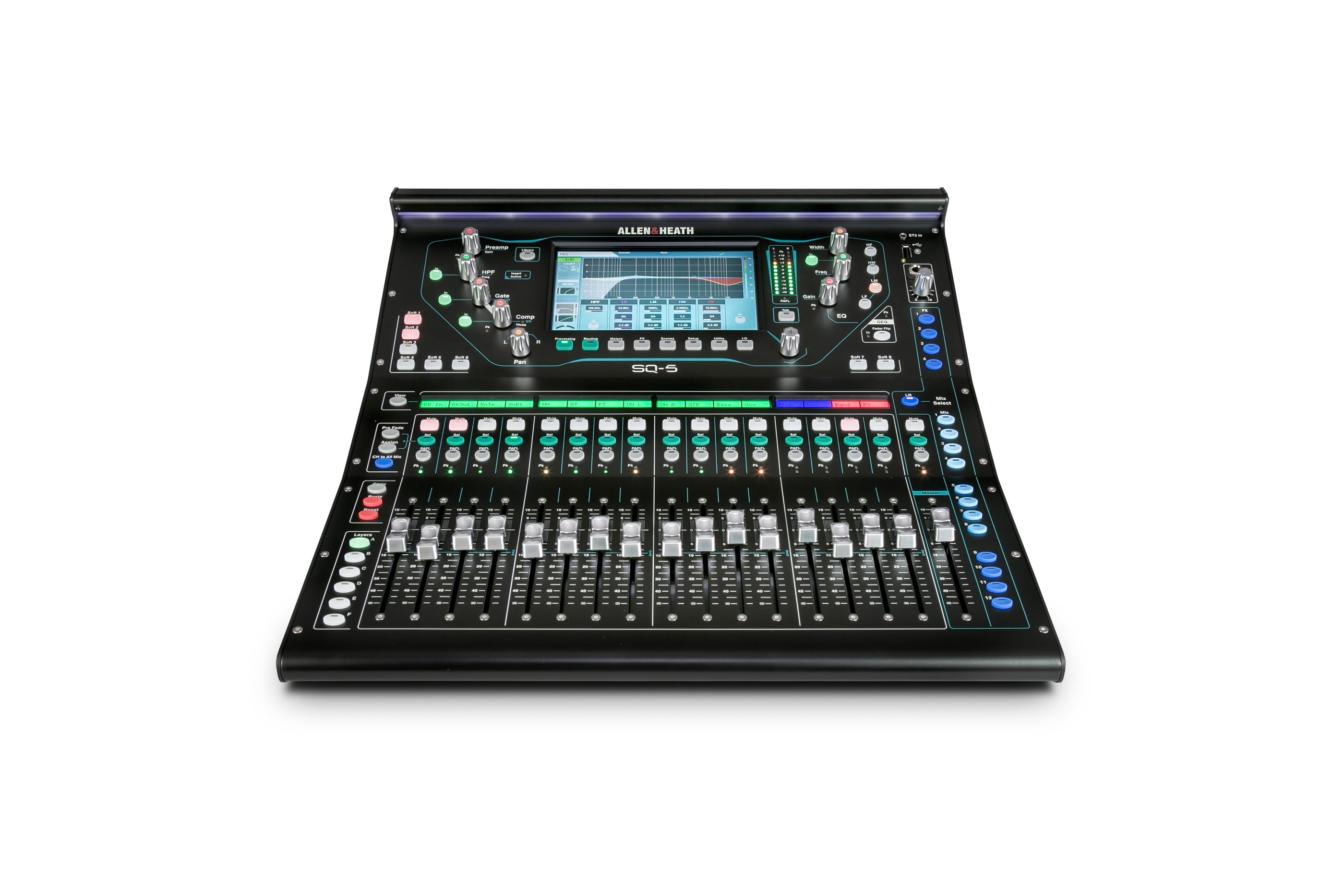 SQ-5 / Цифровой микшер, FPGA обработка 96kHz, 48 входных каналов, 17 фейдеров/ ALLEN&HEATH