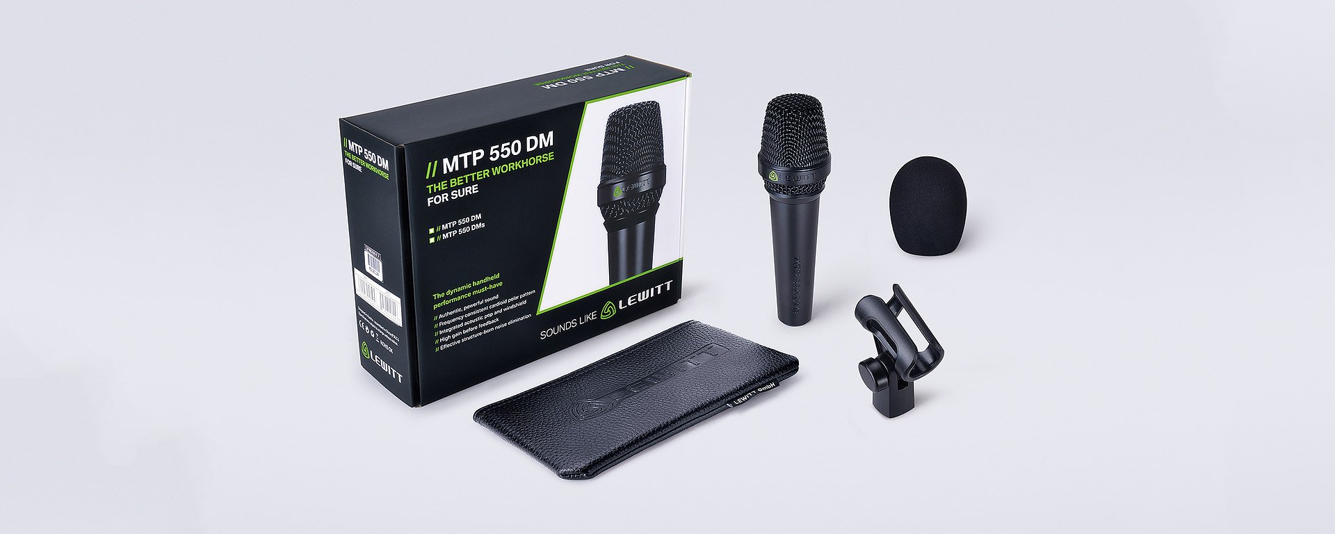 LEWITT / MTP550DM/вокальный кардиоидный динамический микрофон 60Гц-16кГц, 2 mV/Pa