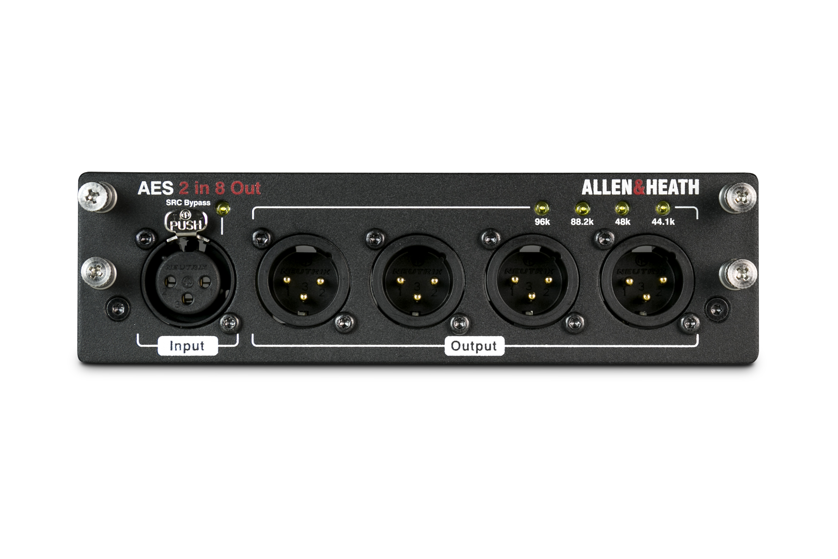 DLIVE-M-DL-AES2I8O-A / Карта AES3 I/O для систем dLive; 2 входа, 8 выходов / ALLEN&HEATH