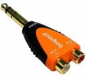 SLAD370B/Адаптер; 6,3мм Stereo Jack male - 2 x RCA female/BESPECO