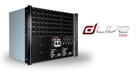 DLIVE-DM48 (dLive DM48) / Цифровой микшерный модуль, 48 мик./лин.входа, 24 лин.выходов / ALLEN&HEATH
