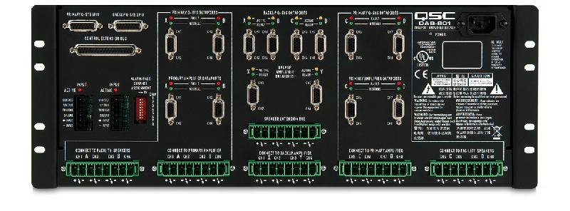 DAB 801 / Блок автоматического переключения усилителей, 8 каналов / QSC