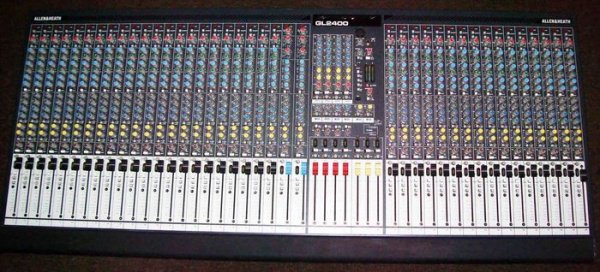 ALLEN&HEATH / GL2400-40 / Микшерный пульт 38 моно, 2 двойных стерео входа, 6 AUX шин