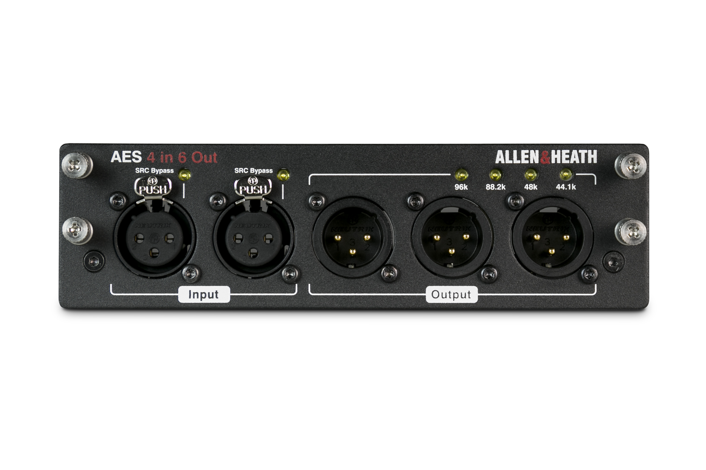 DLIVE-M-DL-AES4I6O-A / Карта AES3 I/O для систем dLive; 4 входа, 6 выходов / ALLEN&HEATH