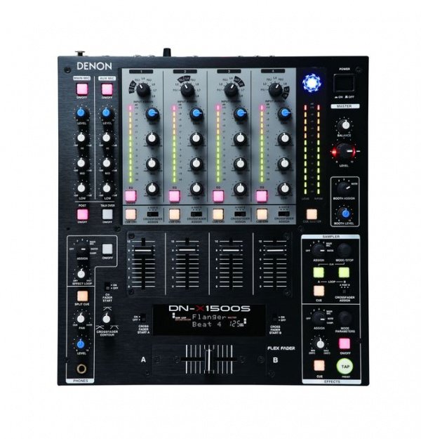 DENON / DN-X1500SKE2 Black/4-канальный DJ-микшер 12&quot; со встроенной матрицей, 9 эффектов, черный