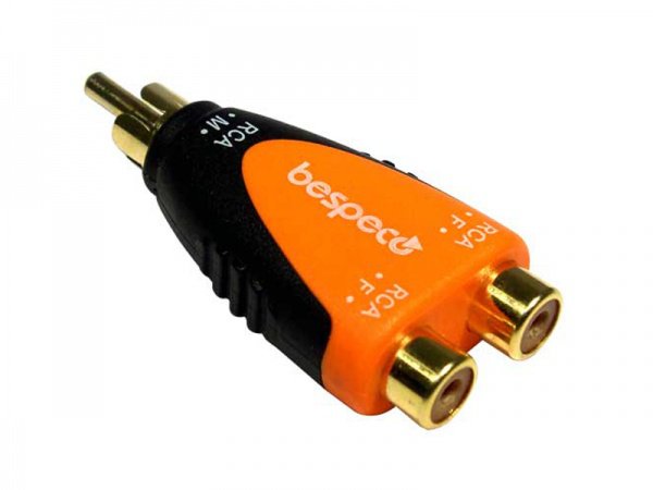 SLAD355/Адаптер; RCA male - 2 x RCA female/BESPECO