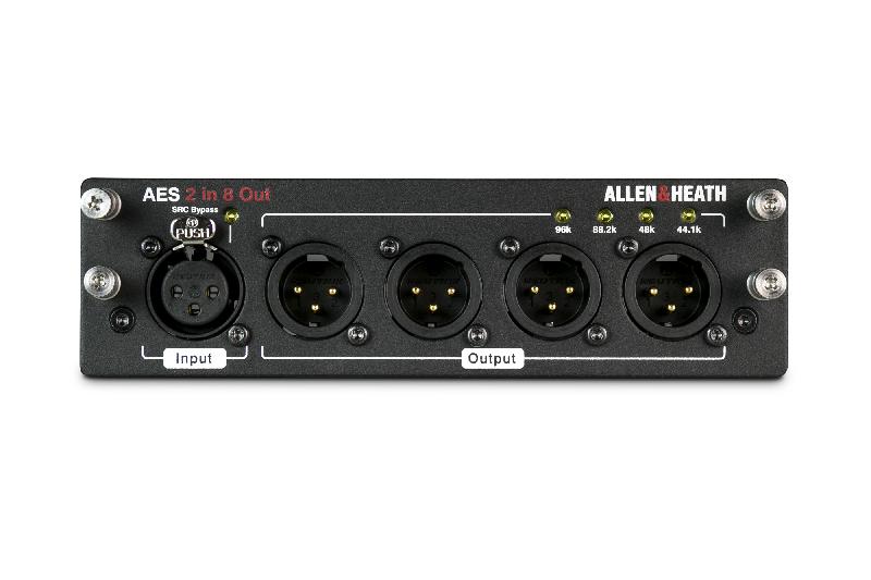 DLIVE-M-DL-AES2I8O-A / Карта AES3 I/O для систем dLive; 2 входа, 8 выходов / ALLEN&HEATH