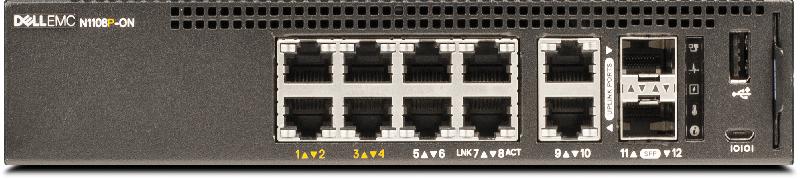 NS-1108P / 10-портовый сетевой коммутатор с предустановленными настройками для системы Q-SYS / QSC