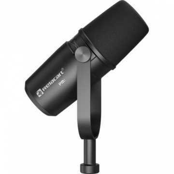 PM1 Black/ Кардиоидный динамический микрофон с держателем. / RELACART